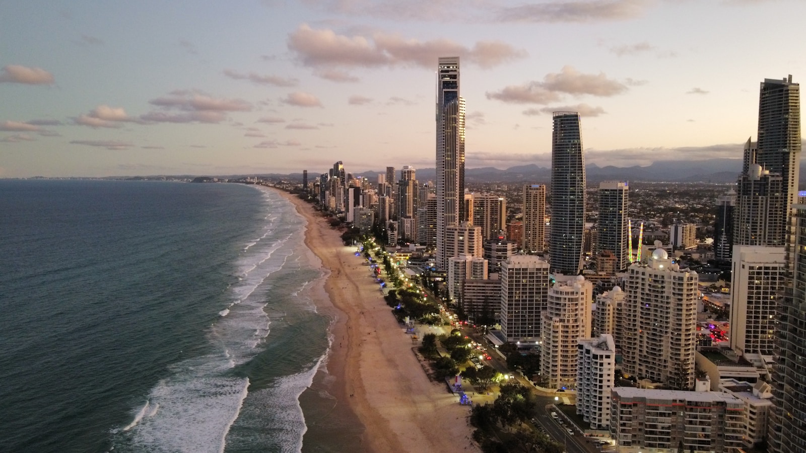 Gold Coast skyline, Australia for Tel IT local business services